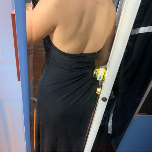 80’s Deadstock Halter Backless Maxi Dress - Picture 4 of 5